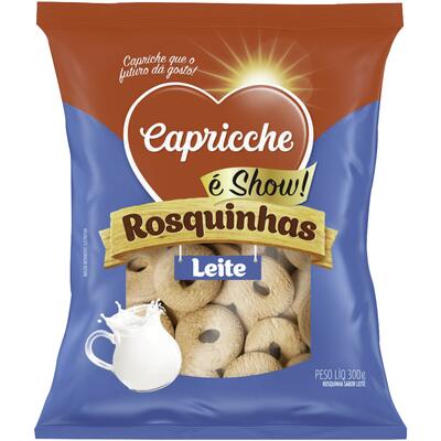 Biscoito Rosquinha Capricche Leite 300g