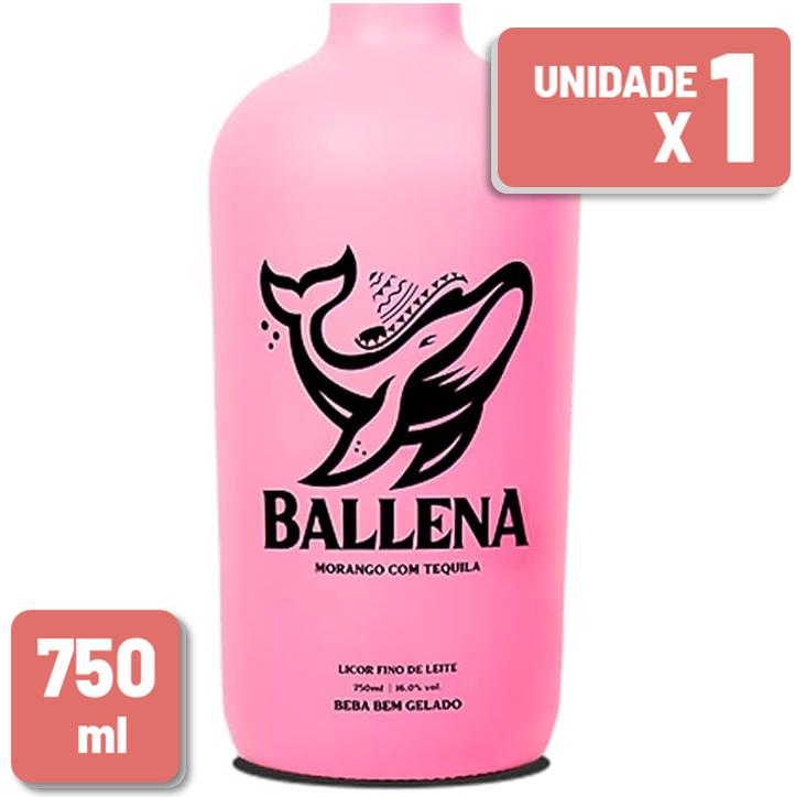 Licor Ballena Garrafa Vidro 750ml