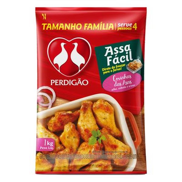 Coxinha da Asa de Frango Perdigão Assa Fácil Temperada 1kg