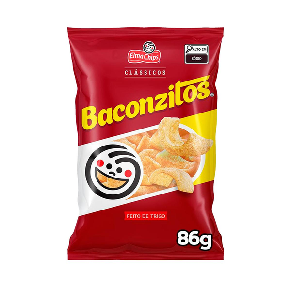 Salgadinho Bacon Elma Chips Baconzitos 86G