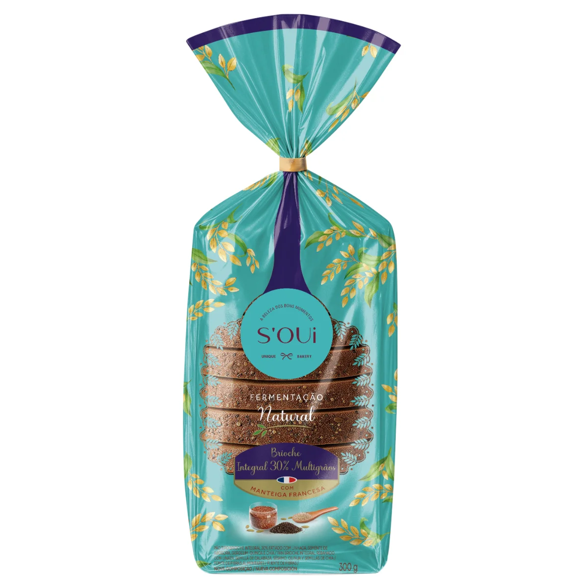 Brioche Multigrãos Fatiado S'oui 300g