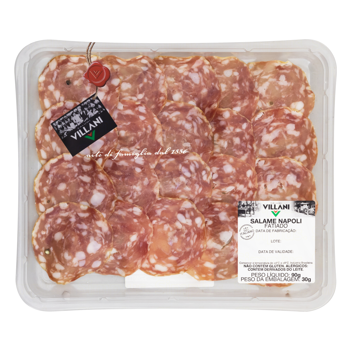 Salame Napoli Fatiado Villani 90g