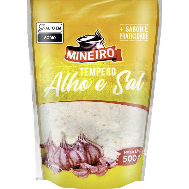 Tempero Mineiro Alho e Sal 500g