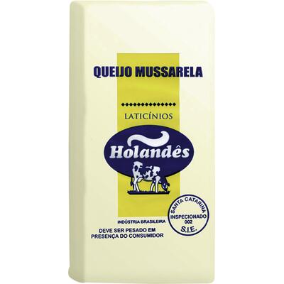 Queijo Mussarela Holandês Preço por quilo na peça