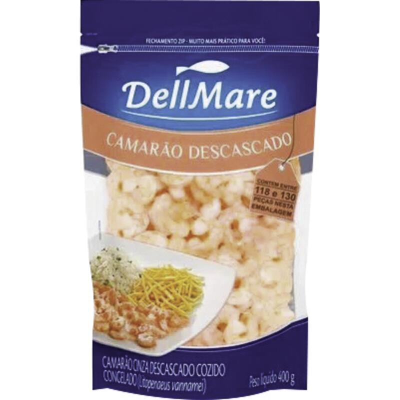 Camarão Dellmare Congelado Descascado 118/130 400g