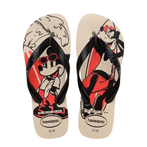 Chinelo Unissex Top Disney Bege Palha 33/4 Havaianas