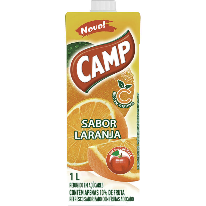 Refresco Líquido Camp Laranja 1L