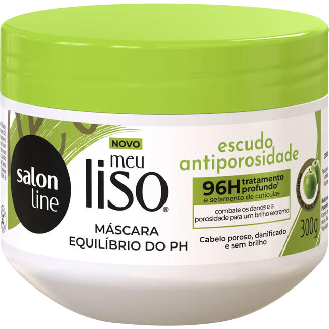 Máscara Capilar Meu Liso Salon Line Esc. Antiporosidade 300g