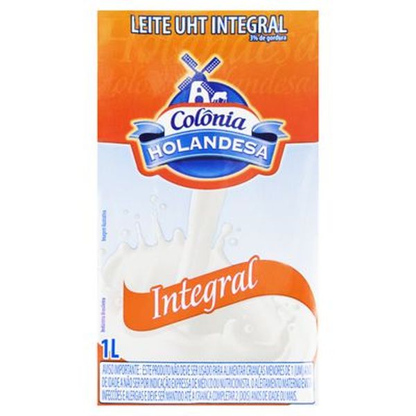 Leite Colônia Holandesa 1 Litro - Integral - TP
