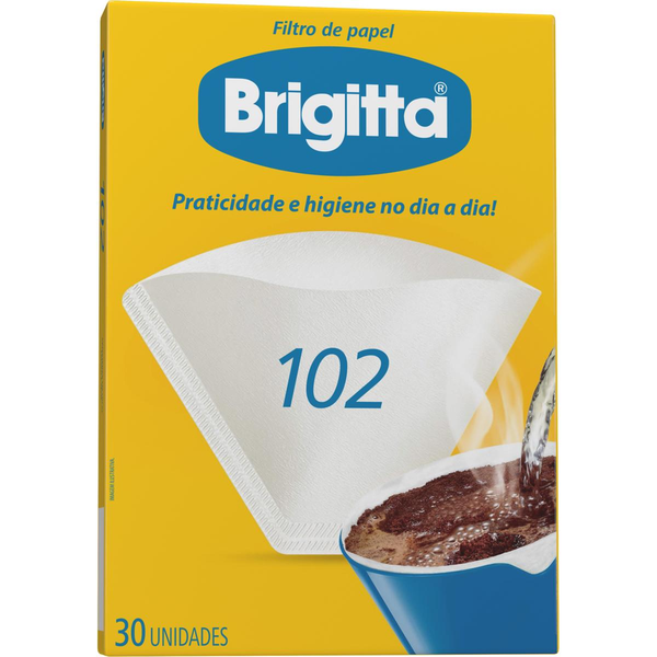 Filtro de Papel Brigitta 102 Caixa 30 Unidades