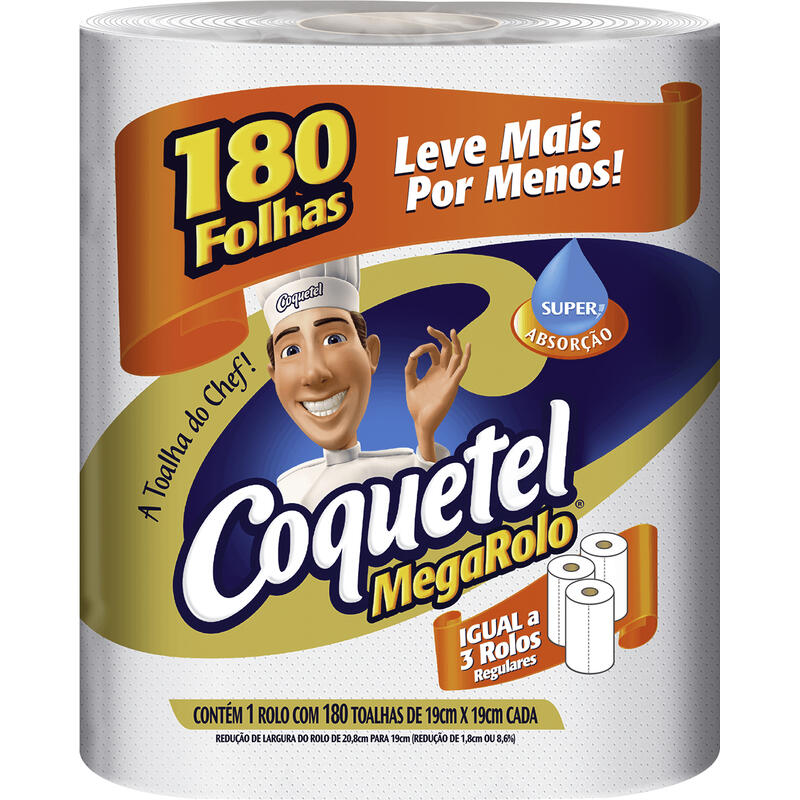 Toalha de Papel Coquetel LV 180 PG 160 folhas un