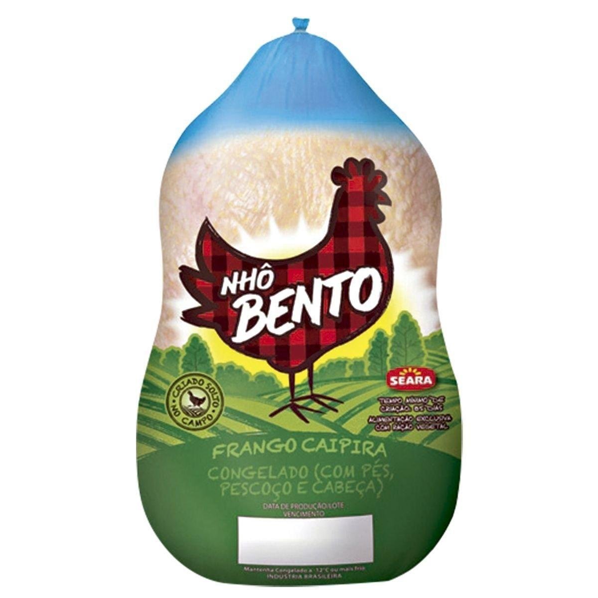 Frango caipira congelado Nhô Bento 2,4Kg