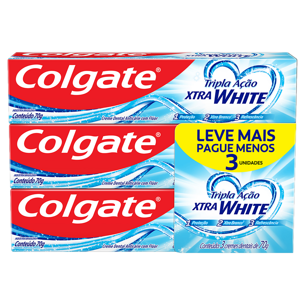 Pack Creme Dental Colgate Xtra White 70G