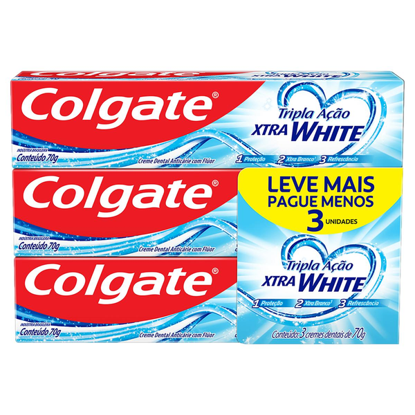 Pack Creme Dental Colgate Xtra White 70G