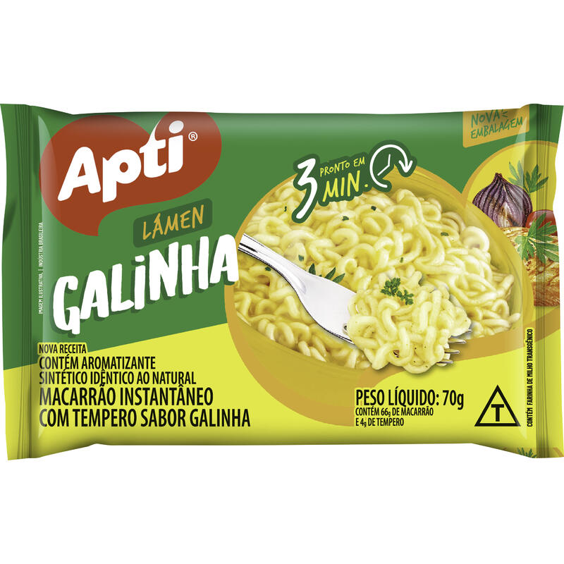 Macarrão Instantâneo Apti Galinha 70g