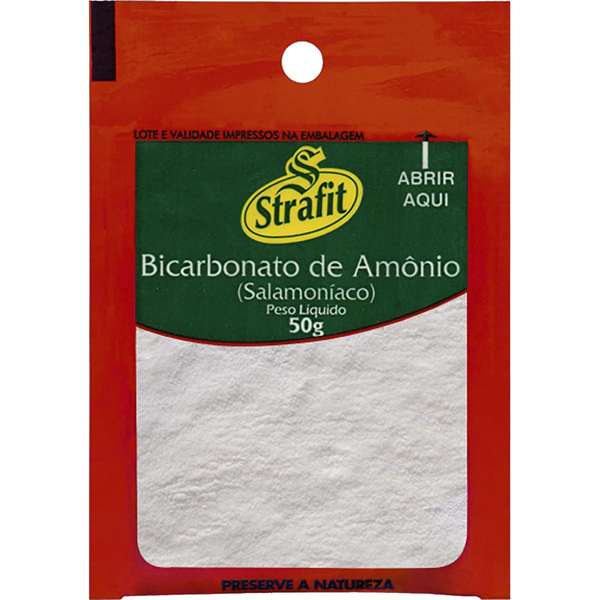 Bicarbonato de Amônio Strafit 50g