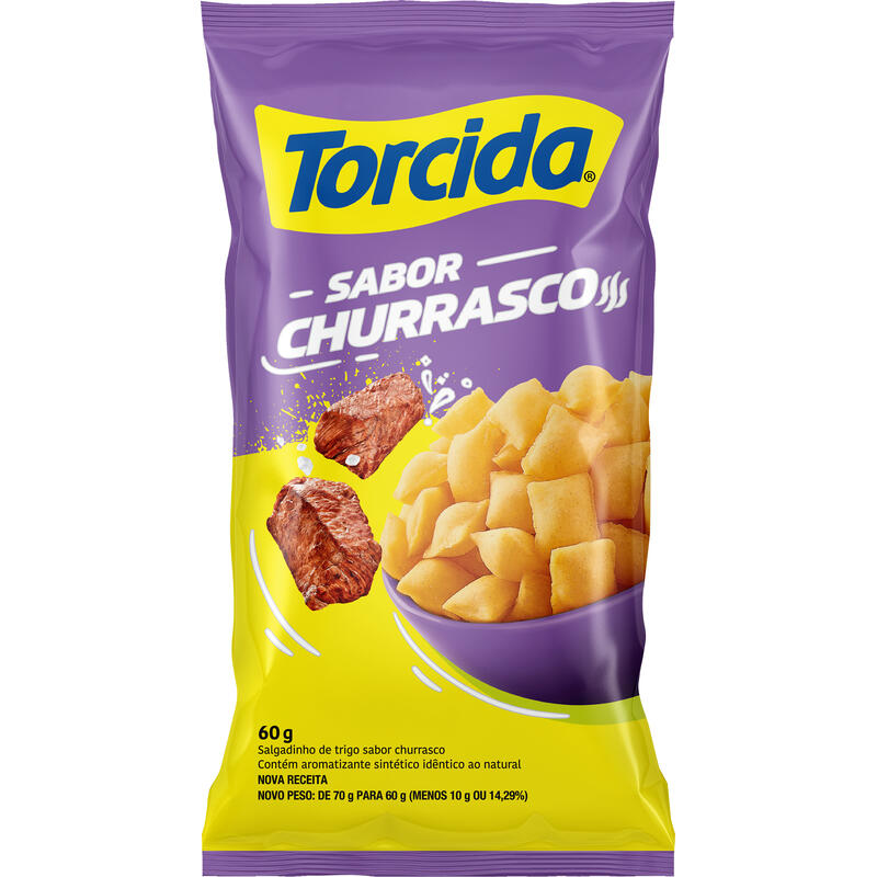 Salgadinho Lucky Torcida Churrasco 60g