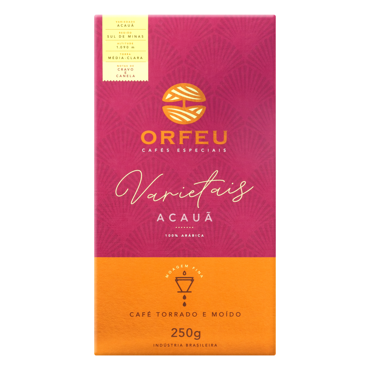 Café Torrado e Moído Acauã Orfeu Varietais Caixa 250g