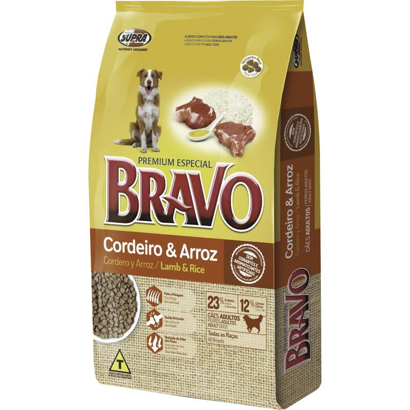 Alimento para Cães Bravo Cordeiro e Arroz 10,1kg