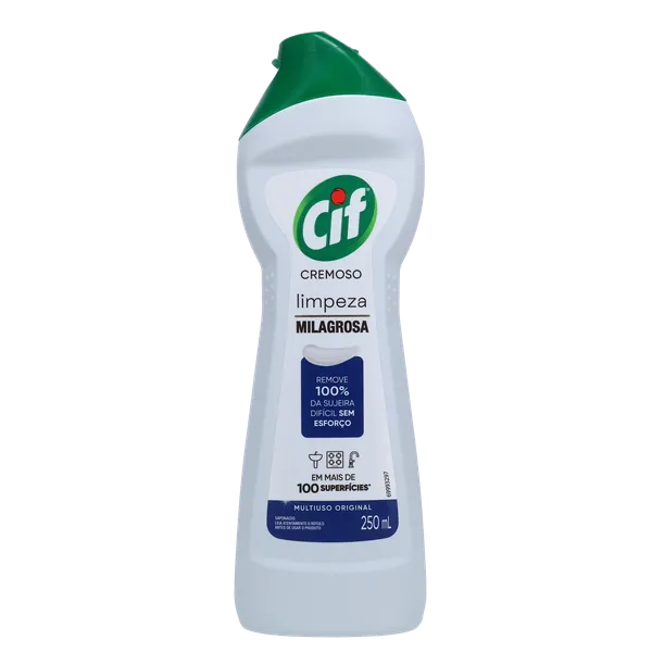 Saponáceo Cremoso Cif 250ml - Limpeza Profunda - Original