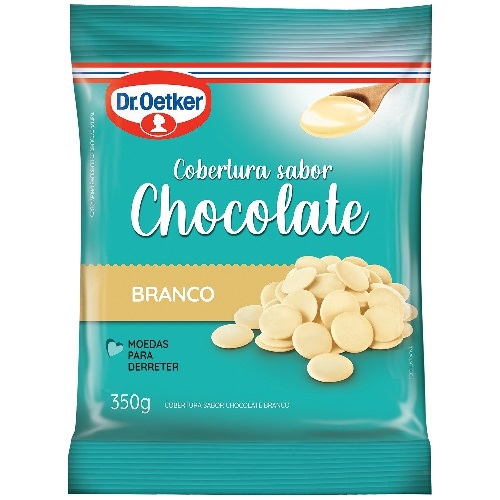 Cobertura de Chocolate Gotas Dr. Oetker Branco 350g