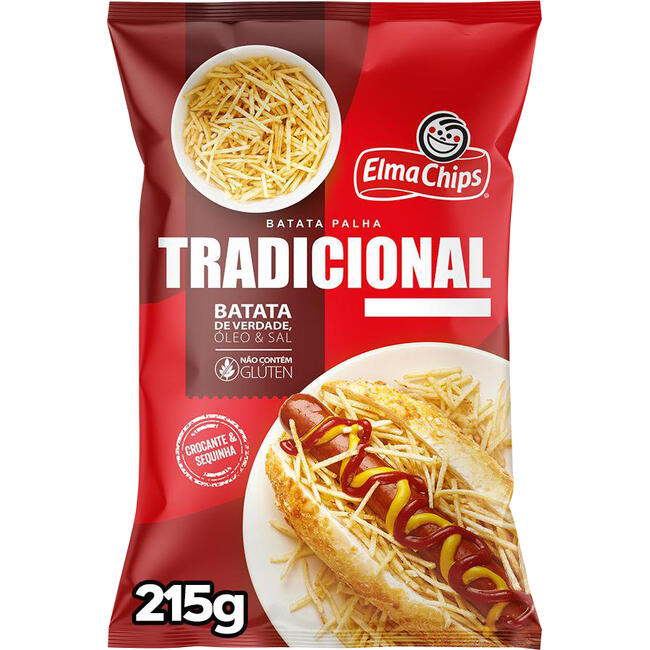 Batata Palha Elma Chips Tradicional 215g