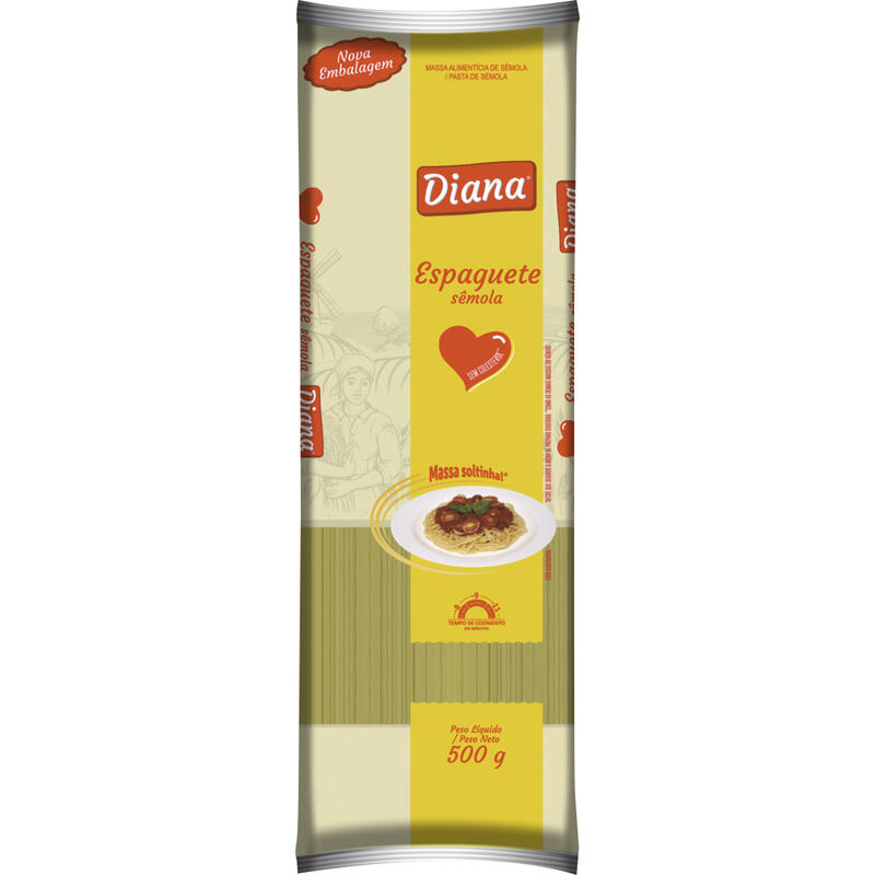 Massa sem Ovos Diana Espaguete 500g