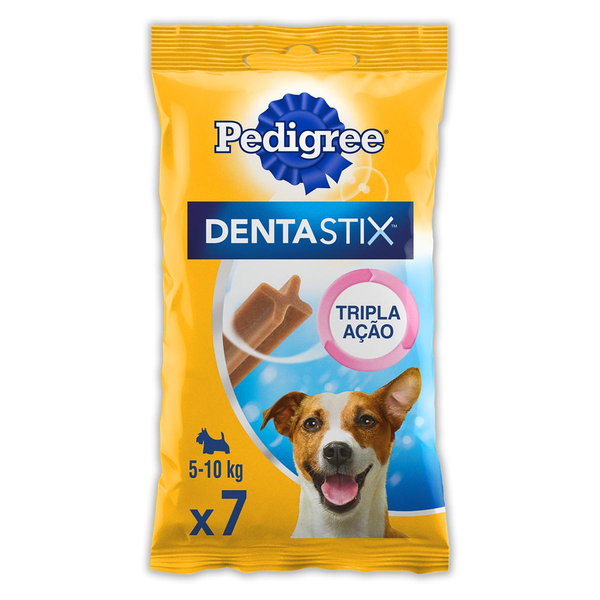 Petisco Pedigree Para Cães Denta Stix Com 7 Unidades Pacote Raça Pequena 110g