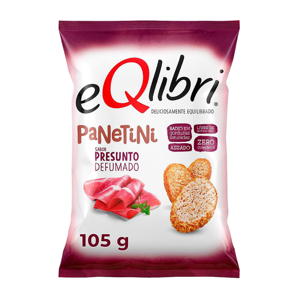 Biscoito eQlibri Panetini 105g - Presunto Defumado