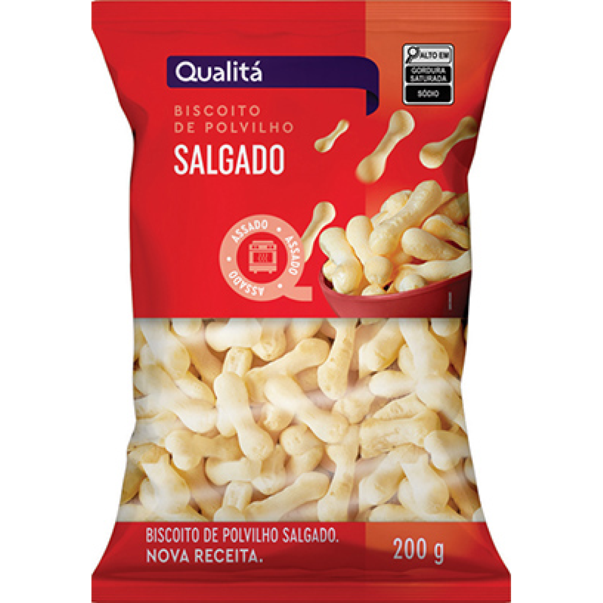 Biscoito de Polvilho Salgado Qualitá 200g