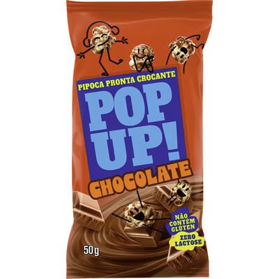 Pipoca Doce Pop Up! Chocolate 50g