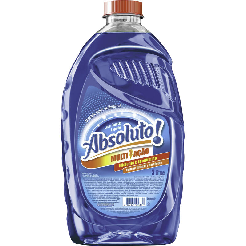 Lava Roupas Líquido Absoluto Tradicional 3L