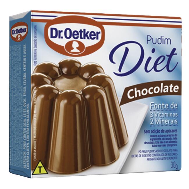 Pó para pudim DR OETKER chocolate diet 30g