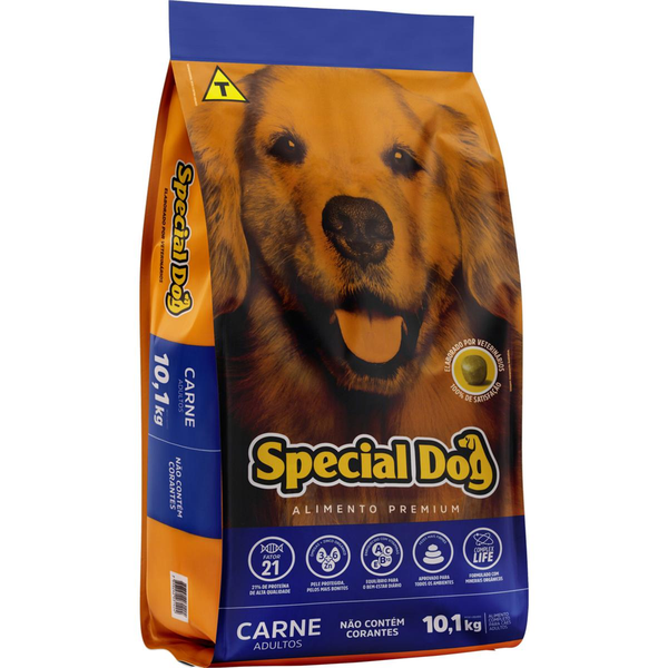 Ração Special Dog 10,1kg - Adultos - Carne