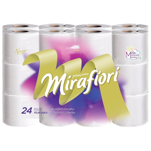 Papel Hig.mirafiori 30m Fd 24un
