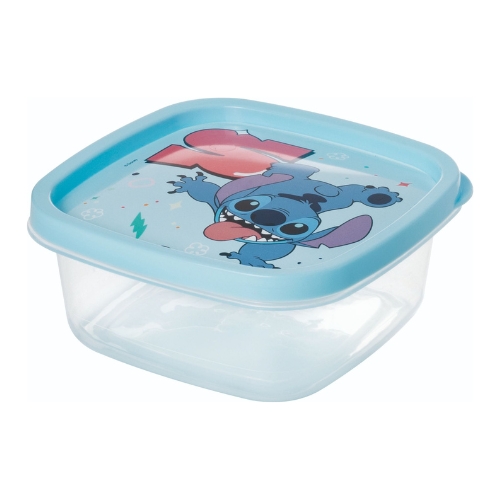 Pote Plast Decorado Stitch Plasutil Quad 580ml