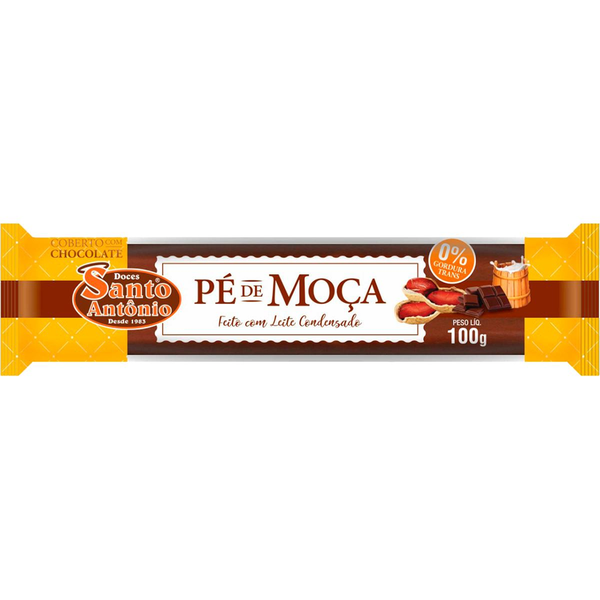 Pé de Moça Santo Antônio 100g - Coberto com Chocolate