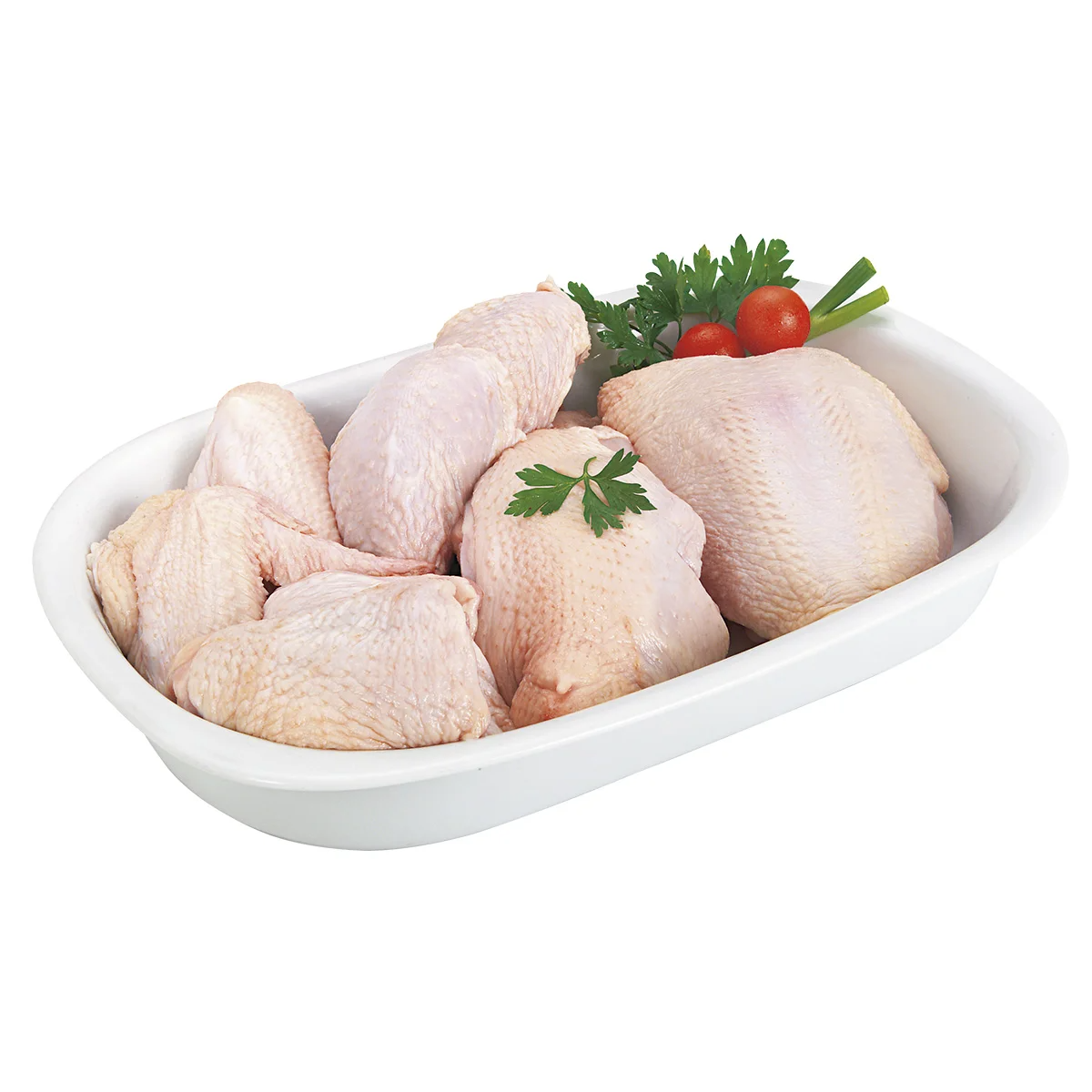Frango Inteiro Cortado na Junta Resfriado Bandeja 2,3kg