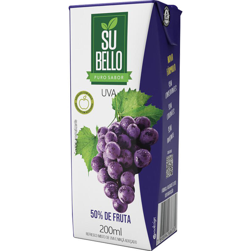 Suco Pronto Subello Uva 200ml