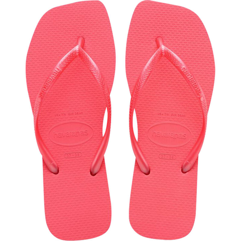 Sandália Feminina HAVAIANAS Slim Square 37/38 Coral