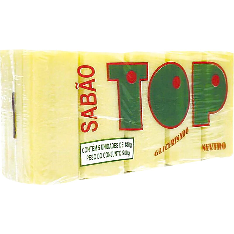 Sabão em Barra Top Glicerinado neutro 5x180g