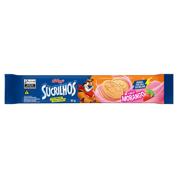Biscoito Recheado Sucrilhos Kelloggs 85g - Morango