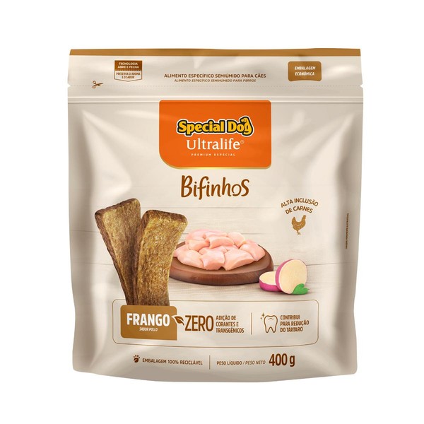 Bifinho Special Dog 400g - Bites - Frango