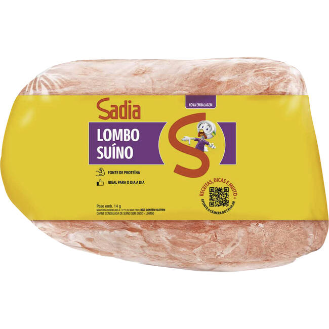 Lombo Suíno Sadia Congelado Preço por quilo na peça