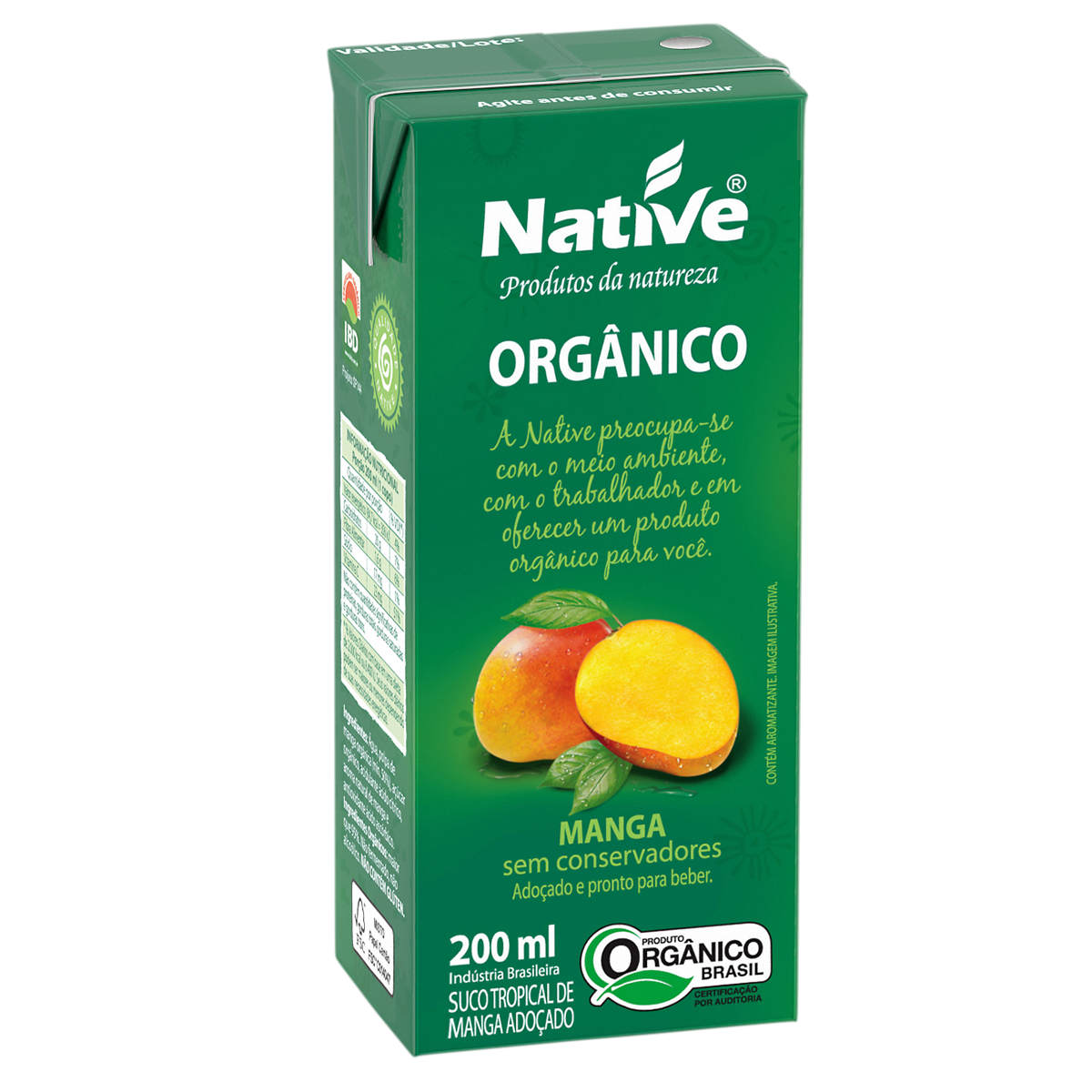 Suco de Manga Orgânico NATIVE 200ml