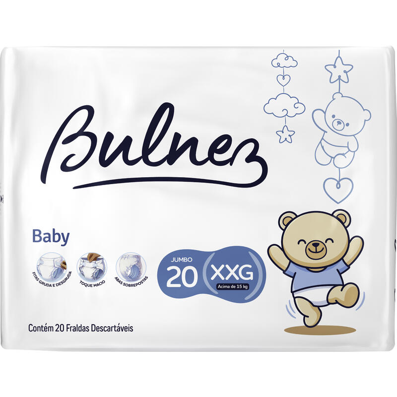 Fralda Descartável Bulnez XXG 20 un
