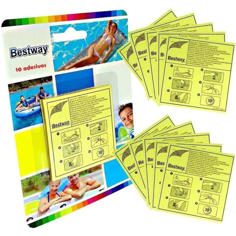Kit Reparo BESTWAY Adesivo com 10 peças