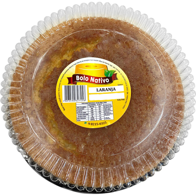 Bolo Nativo Laranja 600g