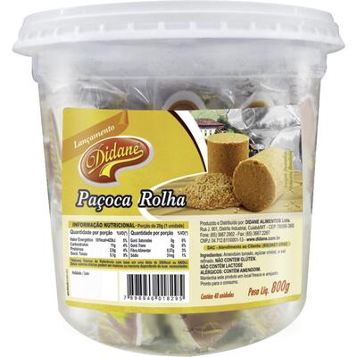 Paçoca Damais Didane Rolha 800g