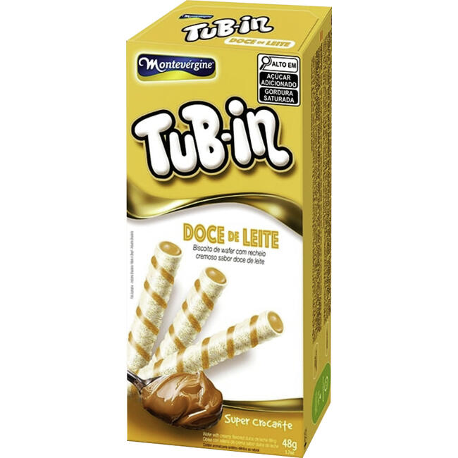 Biscoito Montevérgine Tub-in Doce de Leite 48g